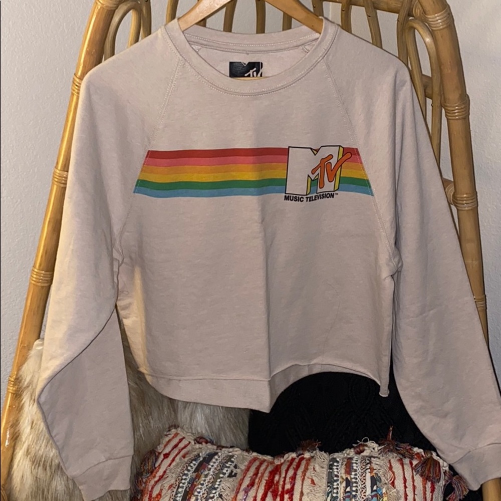 Cropped MTV sweatshirt